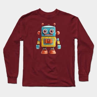 Retro Bot Toy Long Sleeve T-Shirt